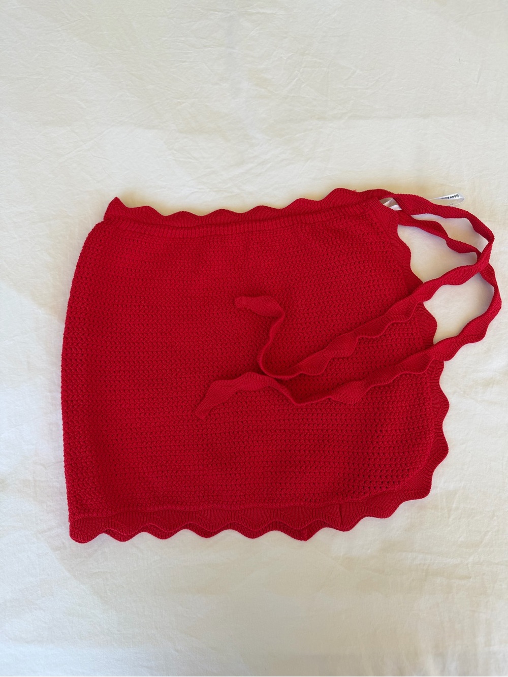 Kulani Kinis Red Knit Cover Up Skirt